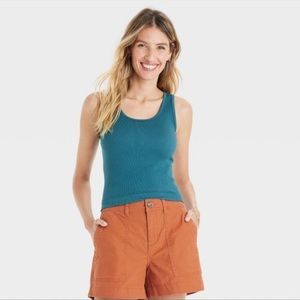 Target- A New Day Women's Seamless Slim Fit Tank Top - A New Day™ Teal M